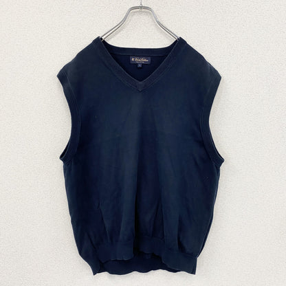 Brooks Brothers　　ブルックスブラザーズ　コットンニットベスト　紺　ネイビー　Lサイズ　