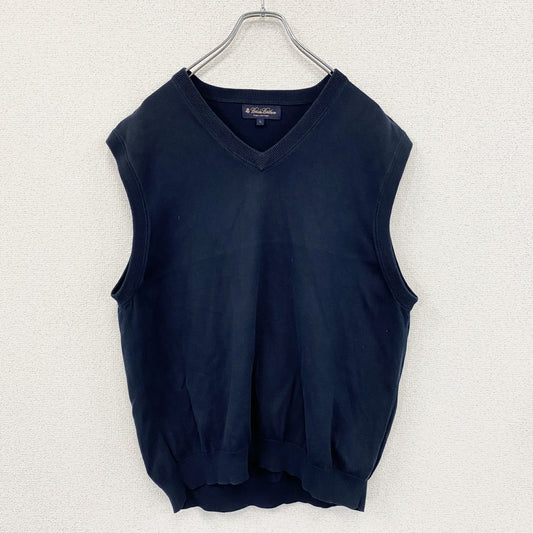 Brooks Brothers　　ブルックスブラザーズ　コットンニットベスト　紺　ネイビー　Lサイズ　