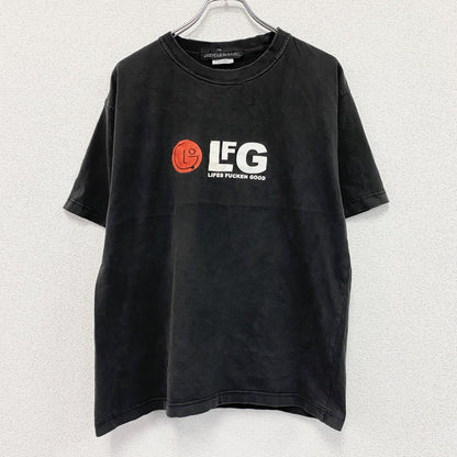 ～00s　inacoma　LFG　半袖プリントTシャツ　ヴィンテージ　黒　ブラック　