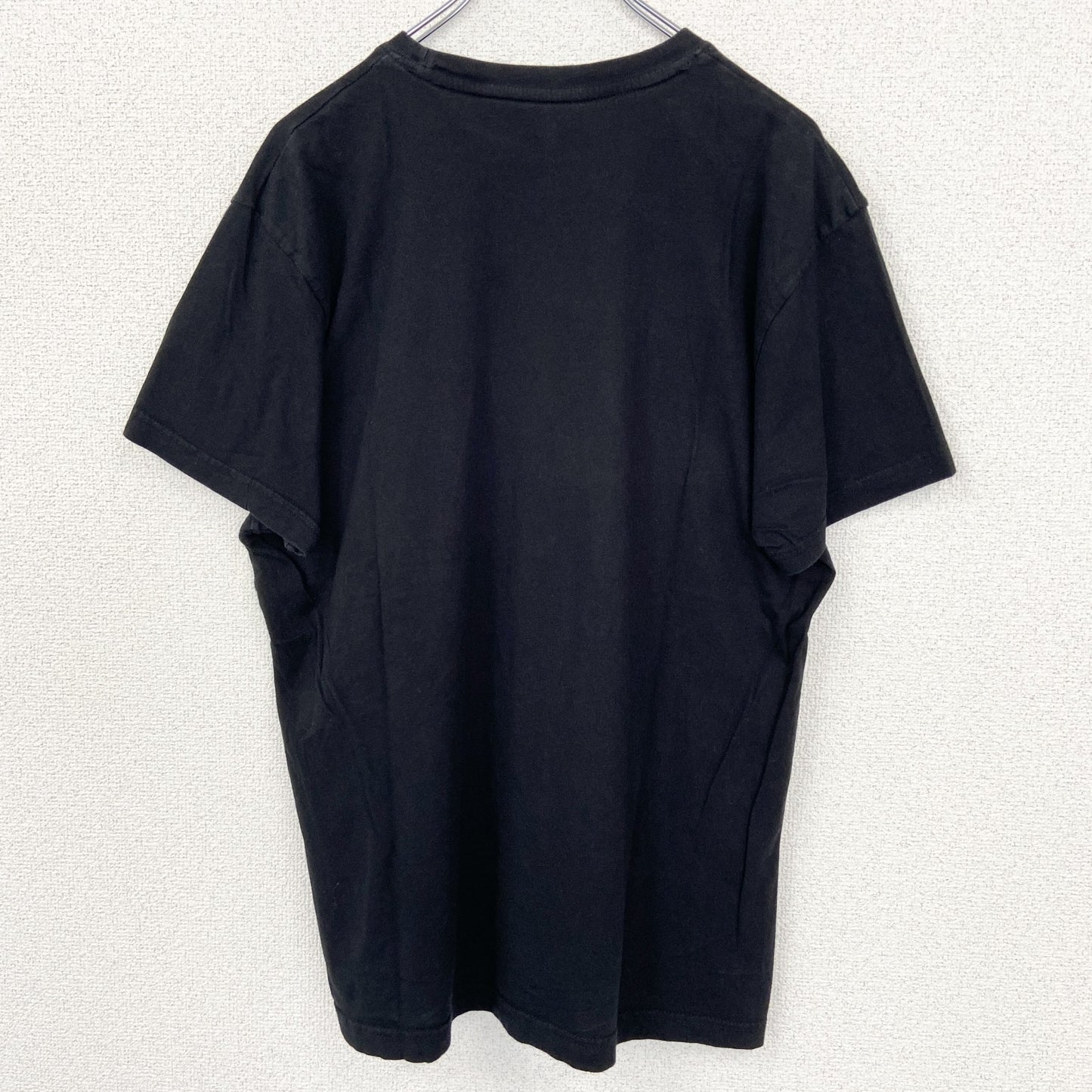 古着 used　U.S.POROASSN ユーエスポロアッスン　半袖クルーネックTシャツ　無地　ワンポイントロゴ　黒　Lサイズ
