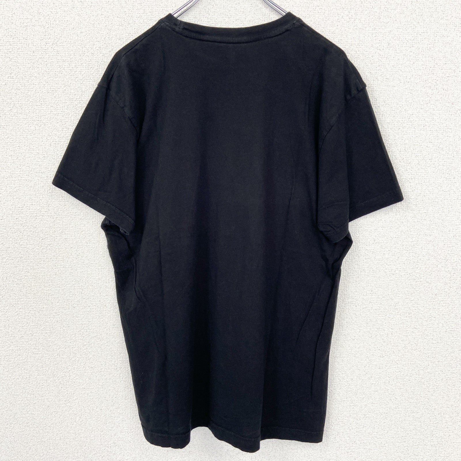 古着 used　U.S.POROASSN ユーエスポロアッスン　半袖クルーネックTシャツ　無地　ワンポイントロゴ　黒　Lサイズ