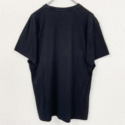 古着 used　U.S.POROASSN ユーエスポロアッスン　半袖クルーネックTシャツ　無地　ワンポイントロゴ　黒　Lサイズ