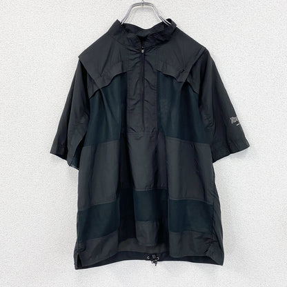 TOURSTAGE　ツアーステージ　ハーフジップ半袖Tシャツ　黒　ブラック　Mサイズ