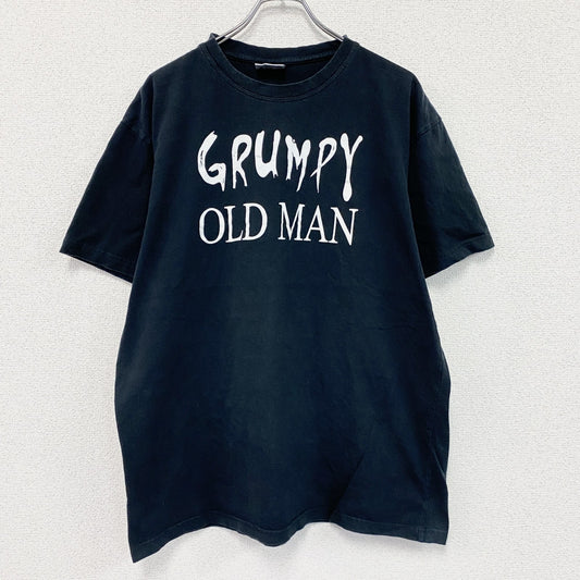 Gooses　グースズ　Grumpy Old Men　ラブリー・オールドメン　半袖プリントムービーTシャツ　ブラック　2XLサイズ