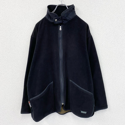 AIGLE　エーグル　フリースジャケット/ボアジャケット　黒　ブラック　Lサイズ