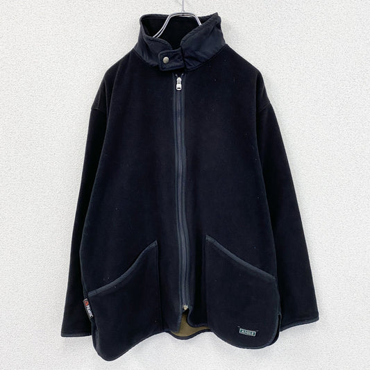 AIGLE　エーグル　フリースジャケット/ボアジャケット　黒　ブラック　Lサイズ