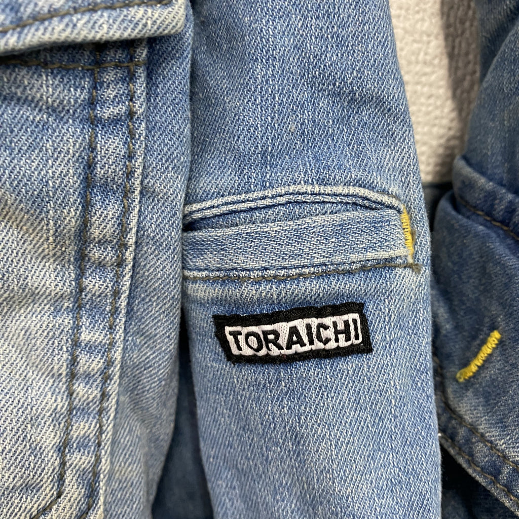 TORAICHI　ライダースジャケット　デニム蛇腹カーゴパンツ　デニムセットアップ/ワークウェア　インディゴ　Lサイズ