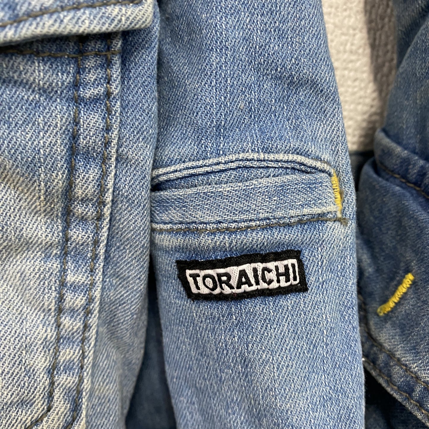 TORAICHI　ライダースジャケット　デニム蛇腹カーゴパンツ　デニムセットアップ/ワークウェア　インディゴ　Lサイズ