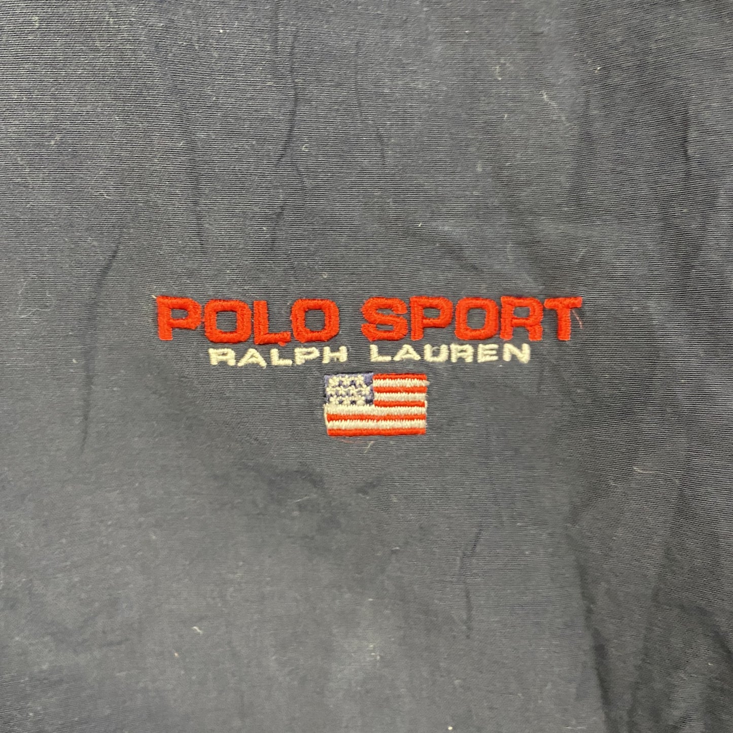90s　POLO SPORT　ポロスポーツ　ラルフローレン　リバーシブルダウンジャケット　紺　ネイビー　Lサイズ