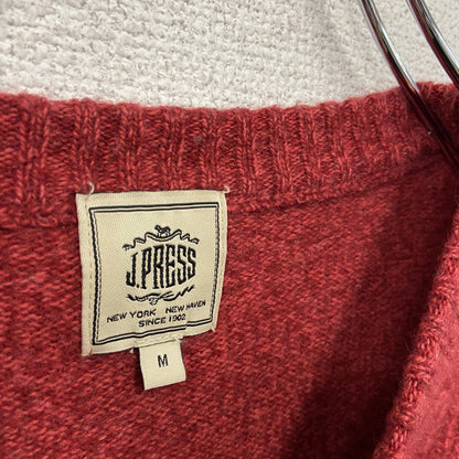 J.PRESS　ジェイプレス　カシミヤニットセーター　赤　レッド