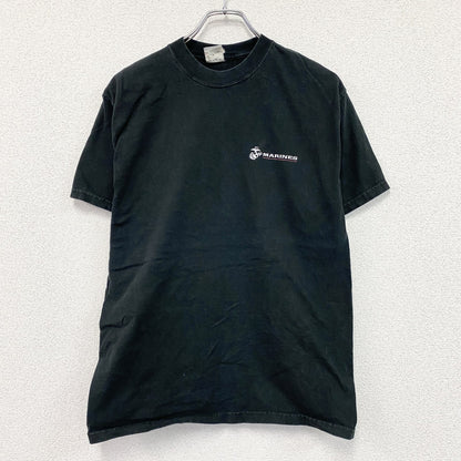 Hanes　ヘインズ　Beefy-t　USMC　アメリカ海兵隊　半袖プリントTシャツ　黒　ブラック　Mサイズ　
