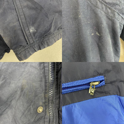 90s　POLO SPORT　ポロスポーツ　ラルフローレン　リバーシブルダウンジャケット　紺　ネイビー　Lサイズ