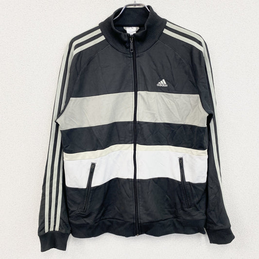 　adidas　アディダス　フルジップトラックジャケット/ジャージ　灰色　ダークグレー　Lサイズ