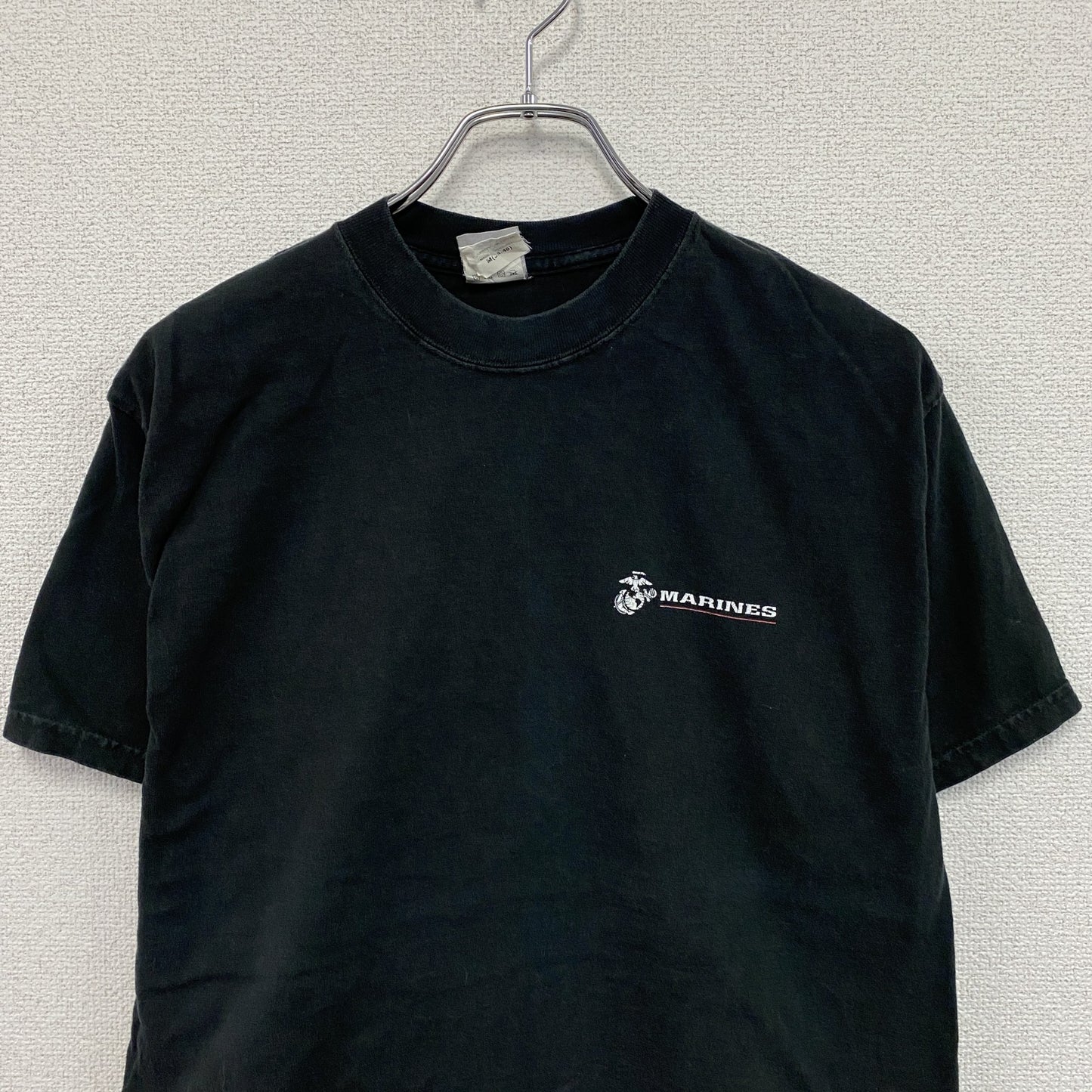 Hanes　ヘインズ　Beefy-t　USMC　アメリカ海兵隊　半袖プリントTシャツ　黒　ブラック　Mサイズ　
