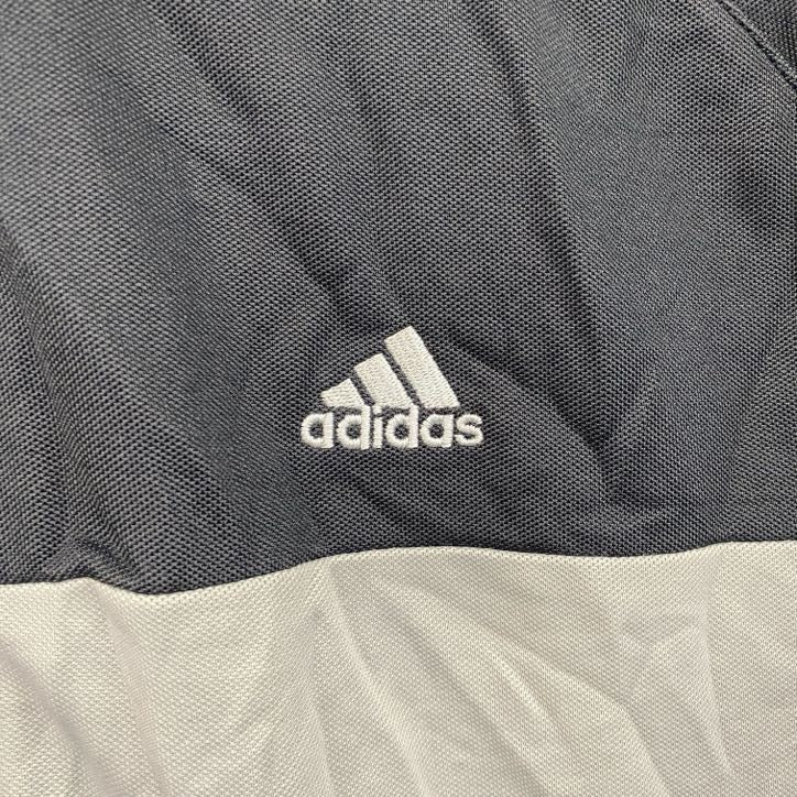 　adidas　アディダス　フルジップトラックジャケット/ジャージ　灰色　ダークグレー　Lサイズ