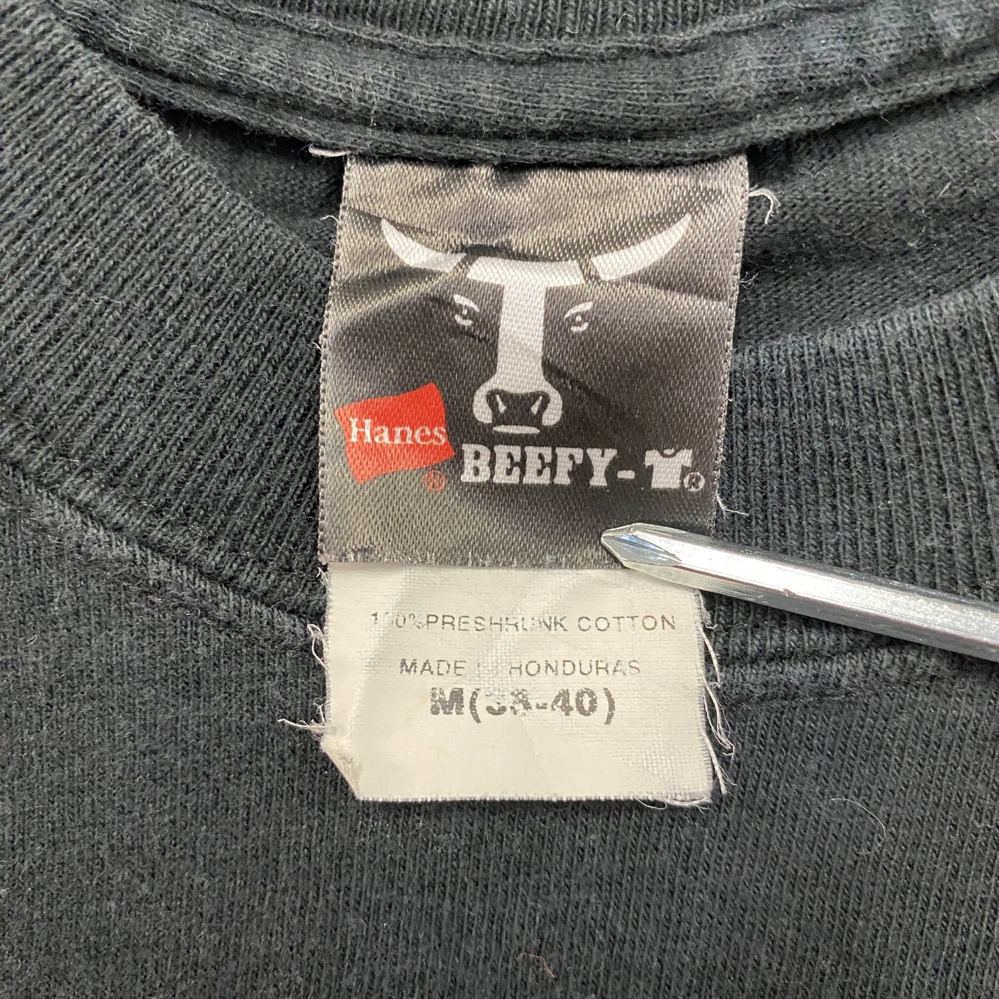Hanes　ヘインズ　Beefy-t　USMC　アメリカ海兵隊　半袖プリントTシャツ　黒　ブラック　Mサイズ　