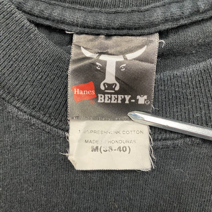 Hanes　ヘインズ　Beefy-t　USMC　アメリカ海兵隊　半袖プリントTシャツ　黒　ブラック　Mサイズ　