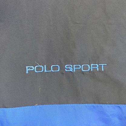 90s　POLO SPORT　ポロスポーツ　ラルフローレン　リバーシブルダウンジャケット　紺　ネイビー　Lサイズ