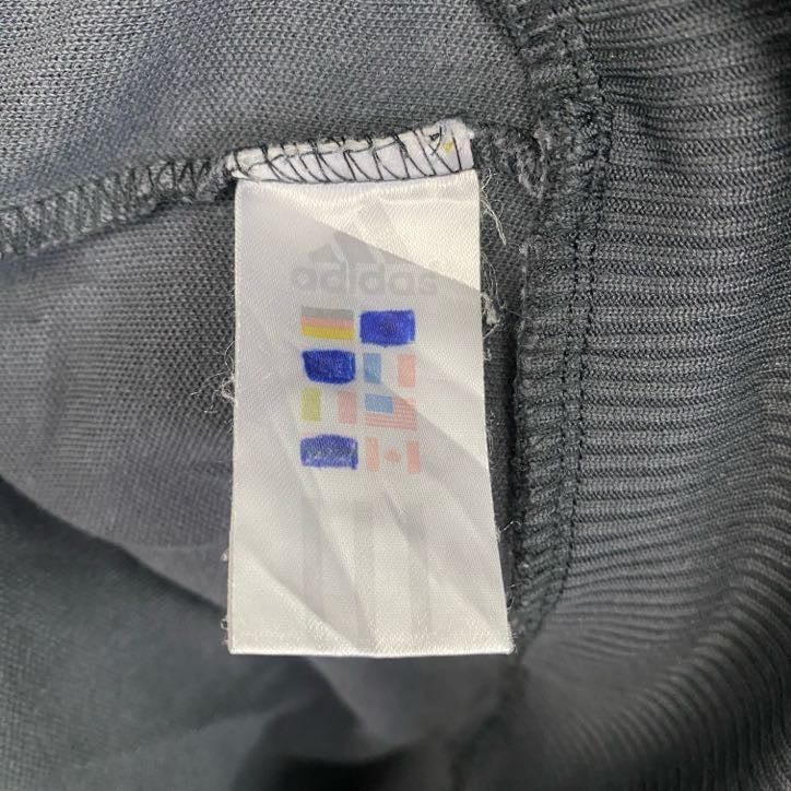 　adidas　アディダス　フルジップトラックジャケット/ジャージ　灰色　ダークグレー　Lサイズ