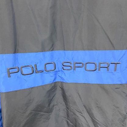 90s　POLO SPORT　ポロスポーツ　ラルフローレン　リバーシブルダウンジャケット　紺　ネイビー　Lサイズ