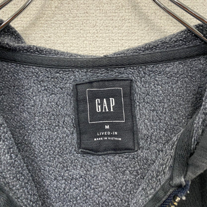 GAP　ギャップ　フルジップパーカー/フーディー　フェード　黒　ブラック　Mサイズ