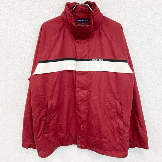 TOMMY HILFIGER　トミーヒルフィガー　フルジップ中綿ジャケット　ブルゾン　赤　レッド　Lサイズ