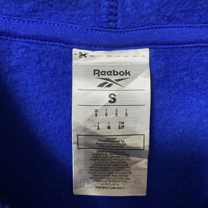 Reebok　リーボック　スウェットパーカー/フーディー　デカロゴ　青　ブルー　Sサイズ