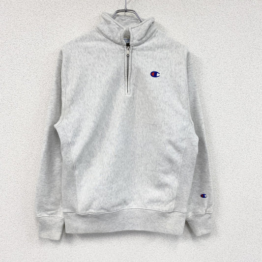 Champion　チャンピオン　リバースウィーブ　ハーフジップスウェット/トレーナー　灰色　グレー　Mサイズ