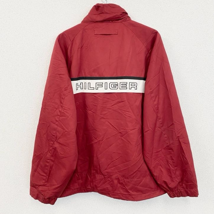 TOMMY HILFIGER　トミーヒルフィガー　フルジップ中綿ジャケット　ブルゾン　赤　レッド　Lサイズ