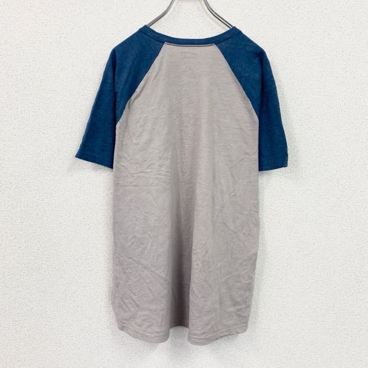 Levi's　リーバイス　半袖ポケットTシャツ　ポケT　ラグランスリーブ　青　ブルー　グレー　XLサイズ
