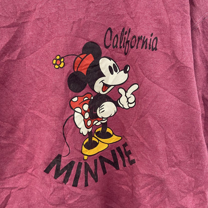 90s～　Minnie　ミニーマウス　Disney　ディズニー　スウェット/トレーナー　ヴィンテージ　ピンク　