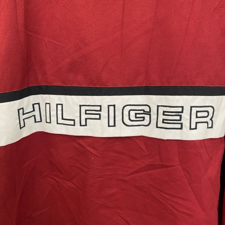 TOMMY HILFIGER　トミーヒルフィガー　フルジップ中綿ジャケット　ブルゾン　赤　レッド　Lサイズ