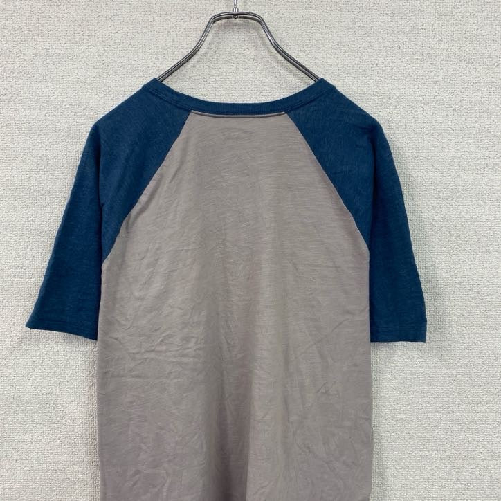 Levi's　リーバイス　半袖ポケットTシャツ　ポケT　ラグランスリーブ　青　ブルー　グレー　XLサイズ