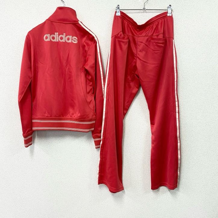 00s　adidas　アディダス　ジャージセットアップ　トラックジャケット　トラックパンツ　ピンク　Lサイズ