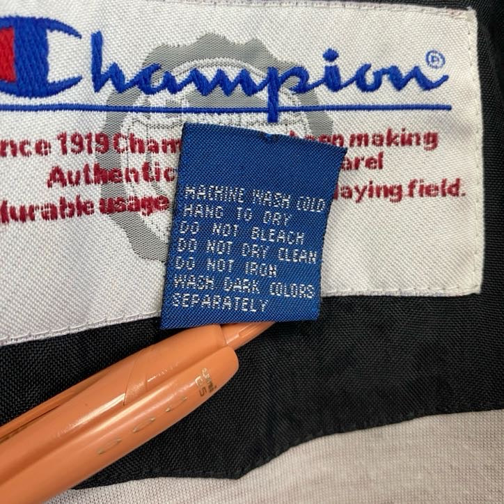 90s　champion　チャンピオン　プルオーバージャケット　ヴィンテージ　ハーフジップ　赤　レッド　XLサイズ