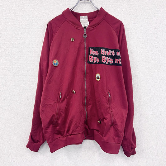 ～90s　adidas　アディダス　ATPタイプ　トラックジャケット/ジャージ　リメイク　赤　レッド　XLサイズ
