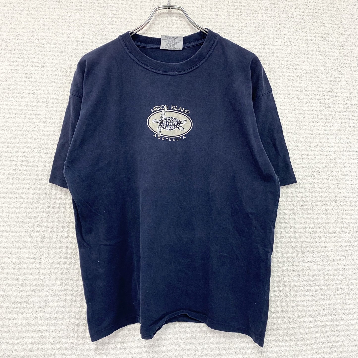 BONKERS　ボンカーズ　半袖プリントTシャツ　紺　ネイビー　Lサイズ