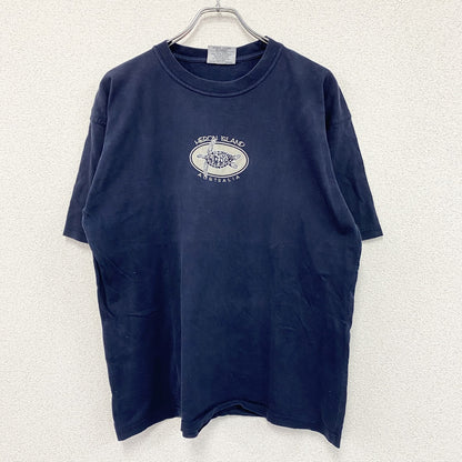 BONKERS　ボンカーズ　半袖プリントTシャツ　紺　ネイビー　Lサイズ