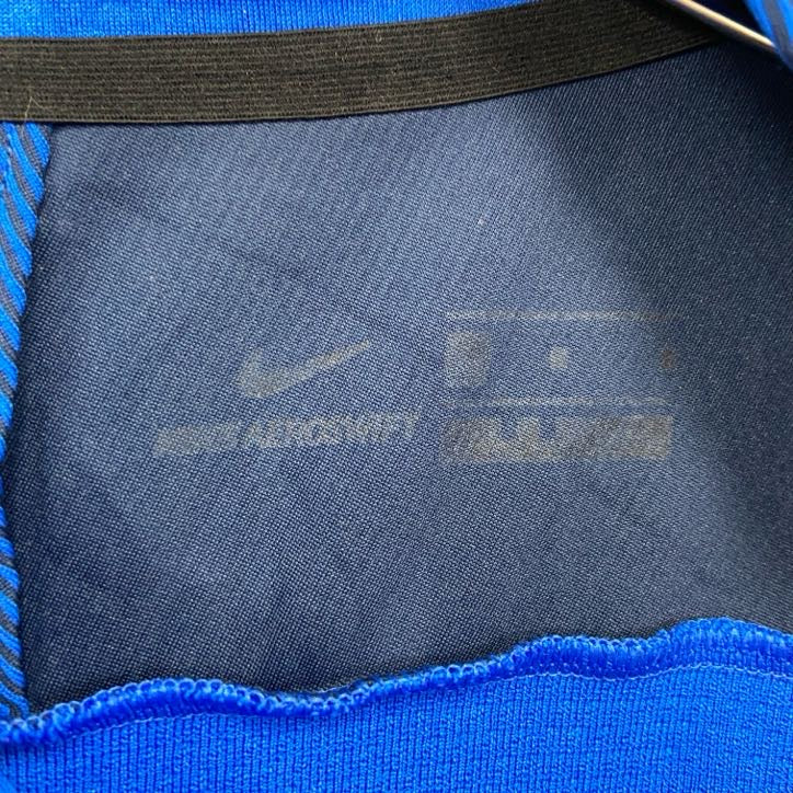 NIKE　ナイキ　パリサンジェルマン　ハーフジップゲームシャツ　青　ブルー