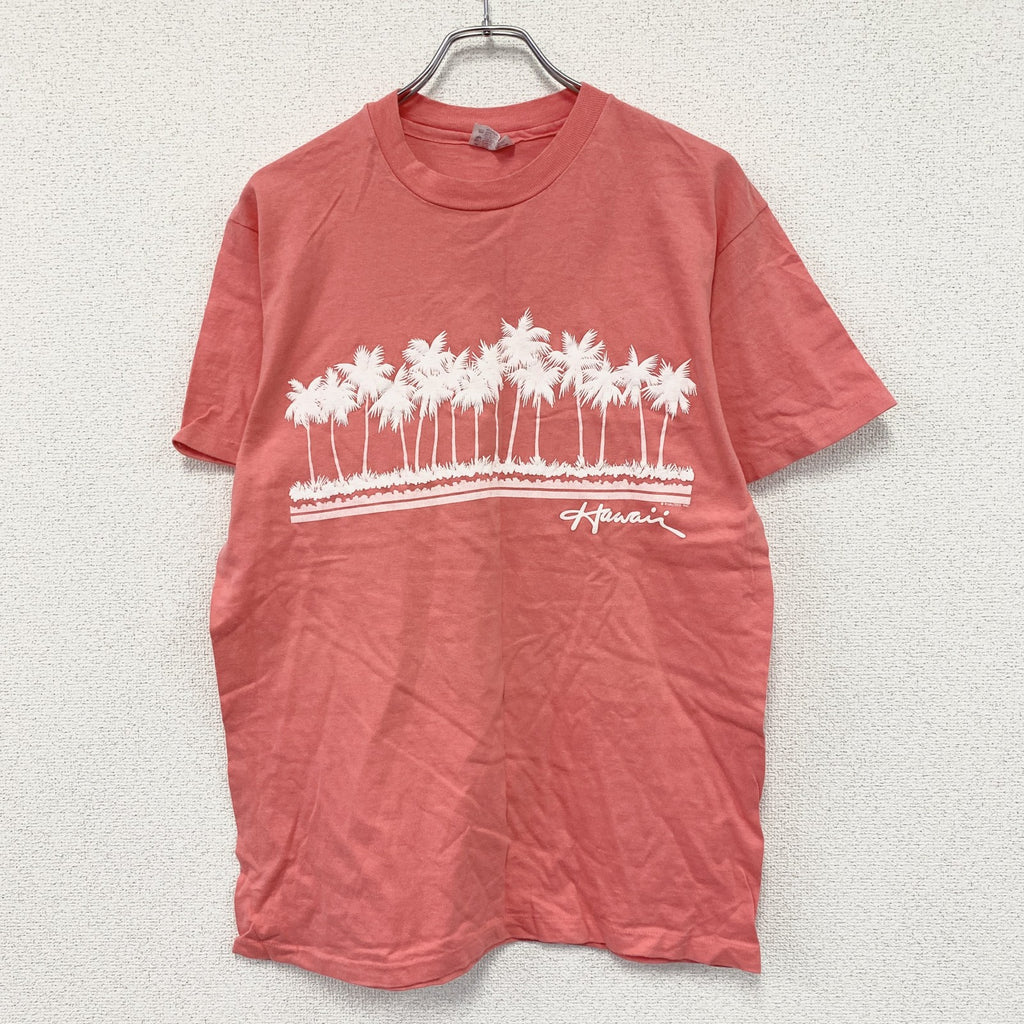 Hanes　ヘインズ　BEEFY-T　半袖プリントTシャツ　シングルステッチ　赤　レッド　Lサイズ