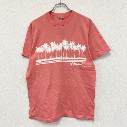Hanes　ヘインズ　BEEFY-T　半袖プリントTシャツ　シングルステッチ　赤　レッド　Lサイズ