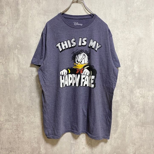 古着 used　Disney ディズニー　Donald Duck ドナルドダック　半袖プリントＴシャツ　クルーネック　キャラクター