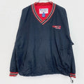 90s　champion　チャンピオン　プルオーバージャケット　ヴィンテージ　黒　ブラック　Lサイズ