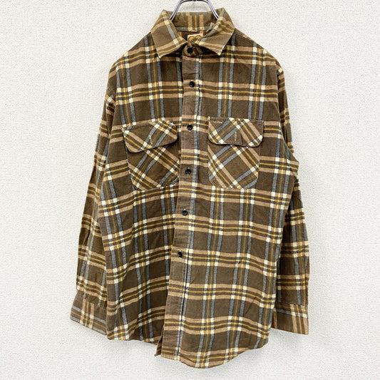 LAIDBACK　長袖ネルシャツ　チェック柄　マルチカラー