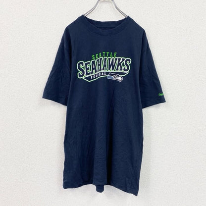 Reebok　リーボック　半袖プリントTシャツ　ネイビー　XLサイズ