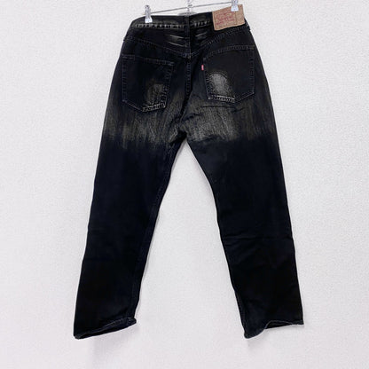 90s　Levi’s　リーバイス　501　ブラックデニムパンツ/ジーンズ　ボタンフライ　ヴィンテージ　W34サイズ