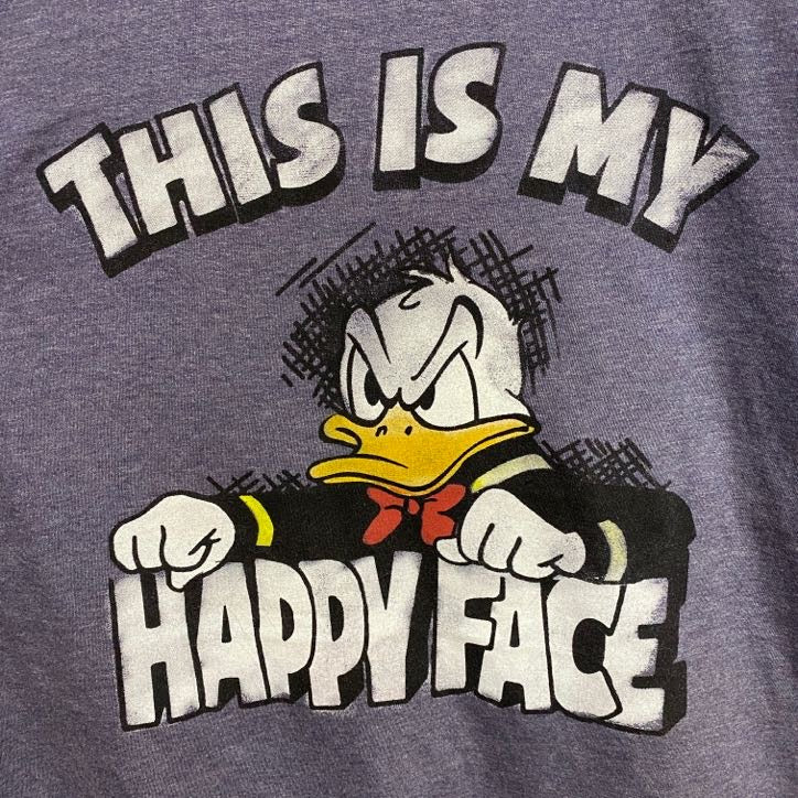 古着 used　Disney ディズニー　Donald Duck ドナルドダック　半袖プリントＴシャツ　クルーネック　キャラクター