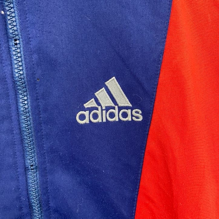 90s　adidas　アディダス　フルジップトラックジャケット/ジャージ　ヴィンテージ　マルチカラー　Mサイズ
