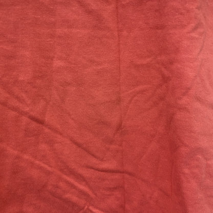 Hanes　ヘインズ　BEEFY-T　半袖プリントTシャツ　シングルステッチ　赤　レッド　Lサイズ