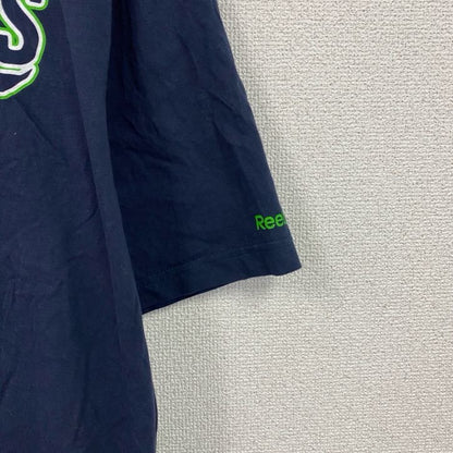 Reebok　リーボック　半袖プリントTシャツ　ネイビー　XLサイズ